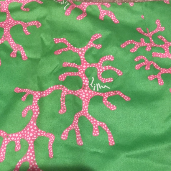 Lilly Pulitzer green skirt coral pattern size 0 - Picture 6 of 7